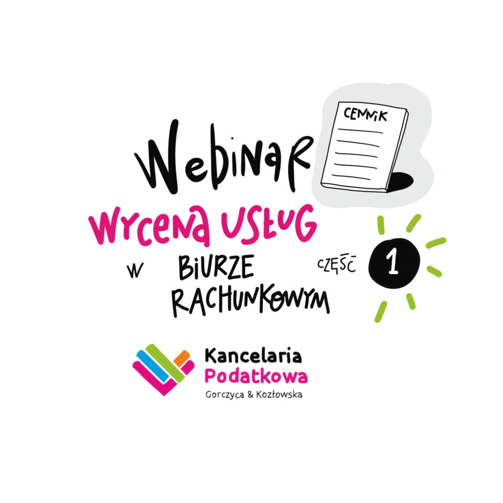 Webinar - Wycena usług w Biurze Rachunkowym